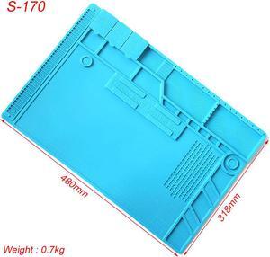 S-170   Mobile Phone Repair Heat Insulation Work Pad BGA Soldering Station Repair High Temperature Insulation Pad Silicone Pad