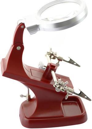 3 In 1 Welding Magnifying Glass 360 Degree Auxiliary Clip Magnifier Electric Soldering Iron Fixed Stand Repair Tool