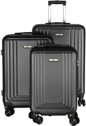 SKYTREE Luggage 3 Piece Set, ABS Hardshell Suitcase Set With Scratch-Resistant Surface, Four Multi-directional Wheels, Light weight Carry On, 18in22in26in