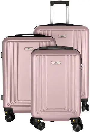 SKYTREE Luggage 3 Piece Set, ABS Hardshell Suitcase Set With Scratch-Resistant Surface, Four Multi-directional Wheels, Light weight Carry On, 18in22in26in