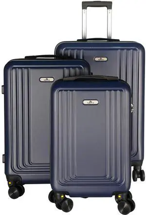 SKYTREE Luggage 3 Piece Set, ABS Hardshell Suitcase Set With Scratch-Resistant Surface, Four Multi-directional Wheels, Light weight Carry On, 18in22in26in