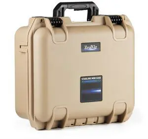 Satellite Dish Mini Carrying Case, Waterproof Hard Shell Travel Case with Custom Cut EVA Foam, Shockproof Protective Storage Bag for Mini Dish Accessories, Camping RV Hiking, ZVZ-6601Y Satellite Dish Mini Carrying Case, Waterproof Hard Shell Travel Case with Custom Cut EVA Foam, Shockproof Protective Storage Bag for Mini Dish Accessories, Camping RV Hiking, ZVZ-6601Y