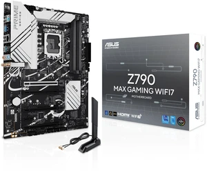ASUS Z790 MAX GAMING WIFI7 Intel Z790 (LGA 1700) ATX motherboard with PCIe 5.0, three M.2 slots, 14+1 DrMOS, DDR5, WIFI 7, Realtek 1Gb LAN, HDMI, USB 20Gbps Type-C, Thunderbolt (USB4) , Aura Sync ASUS Z790 MAX GAMING WIFI7 Intel Z790 (LGA 1700) ATX motherboard with PCIe 5.0, three M.2 slots, 14+1 DrMOS, DDR5, WIFI 7, Realtek 1Gb LAN, HDMI, USB 20Gbps Type-C, Thunderbolt (USB4) , Aura Sync