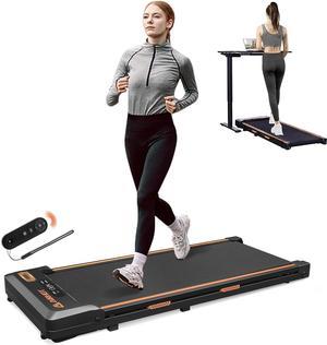 Best 2 in 1 Folding Treadmill, 2.25HP Under Desk Electric Treadmill,  Installation-Free with APP, Remote Control and LED Display, Portable  Walking Machine for Home, Office & Gym 