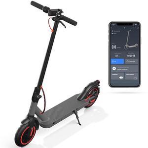 KERDOM Foldable Adult Electric Scooter, 19MPH and 20° Hill Climb, 15 Miles (36V) - 350W, 8.5" Solid Tires, Dual Brake & Cruise Control, 300LB Capacity, Foldable Commuter Scooter For Teenager and Adult