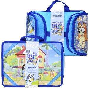 Disney Bluey Travel Desk Art Set with Crayons, Markers and Sticker Sheets, Kids Creative Activity Kit Disney Bluey Travel Desk Art Set with Crayons, Markers and Sticker Sheets, Kids Creative Activity Kit