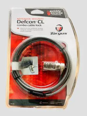 NEW Targus T-Lock Resettable Combo Cable Lock PA410U