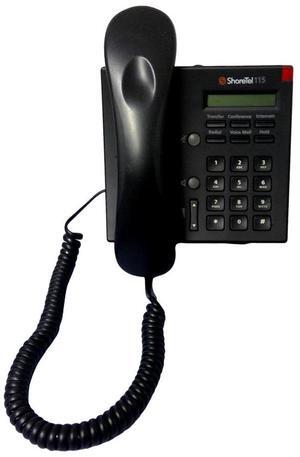 SHORETEL IP 115 VOIP Hands Free Speakerphone Display Phone IP115 Black
