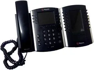 Polycom 2201 Gigabit Telephone with VVX Color Expansion Module 2201-46350-001