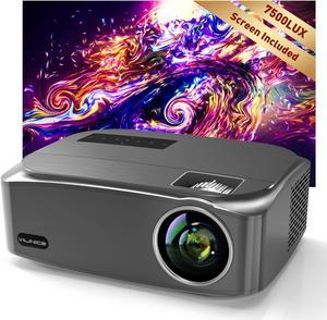  Projector, WiMiUS 4K LED Video Projector Support 200'' Display,  4D ±50° Keystone Correction, 50% Zoom Function Compatible with TV Stick,  PC, Smartphone for Indoor and Outdoor Movie : Electronics