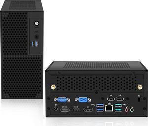 NEOSMAY Tower Computer Desktop PC with-Intel 14th Gen Core i5-14400 up to 4.7GHz, 32GB Dual Channel DDR4 RAM, 512GB NVME SSD, 1TB 2.5'' HDD Mini PC with Type C, Quad Display, 8*USB, 2.5GbE i226 LAN