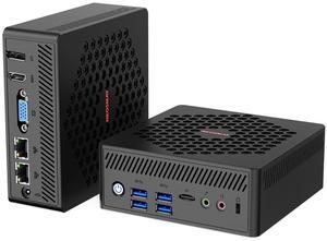 NEOSMAY Fanless Mini PC Firewall Router Micro Appliance for 12th Gen Celeron N100 Dual Gigabit Ethernet Desktop Computer 16GB DDR4 RAM 512GB SATA SSD,WiFi 6,BT5.2 DP+HD+VGA,Triple Display,4*USB3.2