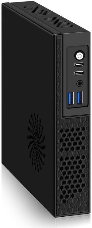 NEOSMAY Desktop Computer Tower for Intel 13th Gen Core i5-13400T up to 4.4 GHz, 32GB Dual DDR4 RAM 512GB NVME SSD 1TB 2.5'' HDD Mini PC,Quad 2*HD+DP+VGA 4K Display,2X Type C,8X USB,2.5Gbe i226 LAN