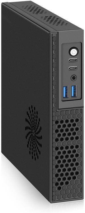 NEOSMAY Desktop Computer Tower for Intel 13th Gen Core i5-13400T up to 4.4 GHz, 8GB Dual DDR4 RAM 256GB NVME SSD Mini PC,Quad 2*HD+DP+VGA 4K Display,2X Type C,8X USB,2.5Gbe i226 LAN