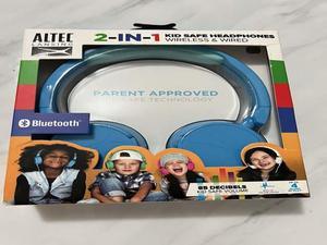Kids Safe Bluetooth or Wired Headphones - Altec Lansing 2-in-1 Kids