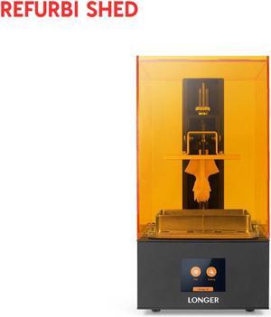 REFURBI LONGER Orange 10 Resin SLA 3D Printer with Parallel LED Lighting, Full Metal Body, 3.86' x 2.17 x 5.5' Printing Size, Temperature Warning with 3pcs FEP Films
