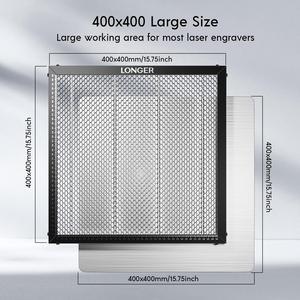 Longer Honeycomb Working Table, Soulmate for Engraver, Honeycomb Working Panel Set for RAY5, Fast Heat Dissipation and Desktop-Protecting, Compatible with All Laser Engraver Machines, 15.7"*15.7"
