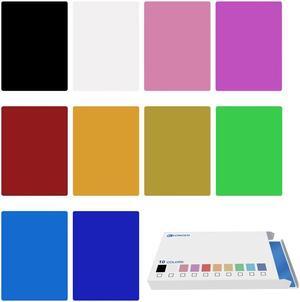 Longer Premium Aluminum Business Cards & Etched Products - 50 PCS in 10 Colors, 0.21mm/0.01-inch Thickness - Durable, Multifunctional, Ideal for Personalization, Perfect for Various Occasions