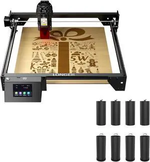 Longer RAY5 5W Laser Engraver & Ray5 Laser Engraver Height Extension Kit 8 Riser Pads