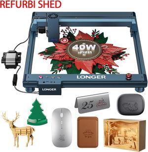 REFURBI Longer Laser B1 , 48W Laser Engraver Machine with Air Assist, 200W DIY Precisely Laser Cutting Machine, High-Speed 36000mm/min,Home DIY Laser Carver for Wood, Metal, Paper, Acrylic, Glass