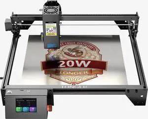Longer Laser Engraving Machine, 120W Engraver Output Power, 20W High Precision Laser Output, Offline Control via App, Metal/Glass/Wood/ Leather DIY Engraving Tool, Engraving Area 15.75"x14.37"