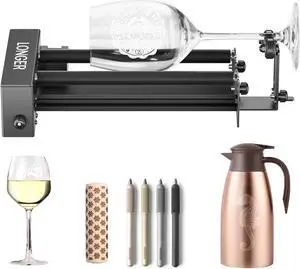 Longer Laser Engraver New-Rotary Roller, Y-axis 360° Rotation, Compatible with Other Brands of Engraver,a Good Partner for Laser Engraving Machine