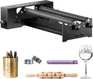 Longer Laser Engraver Rotary Roller, Y-axis Laser Engraver Attachment 360° Rotation, a Good Partner for Laser Engraving Machine, Compatible with Other Brands of Engraver