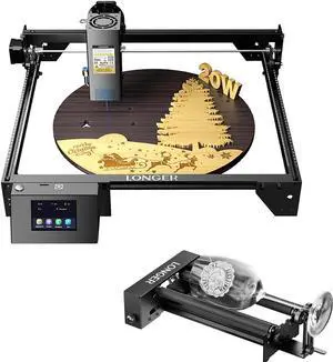 Longer RAY5 20W Laser Engraver & Rotary Roller&Bracket
