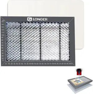Longer Honeycomb Working Table, The Soulmate for Engraver, Honeycomb Working Panel Set for RAY5, Fast Heat Dissipation and Desktop-Protecting, Compatible with All Cutter, 1.8"x 7.8"x 0.86"