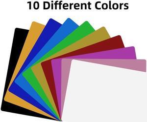 Longer Premium Aluminum Business Cards & Etched Products - 50 PCS in 10 Colors, 0.21mm/0.01-inch Thickness