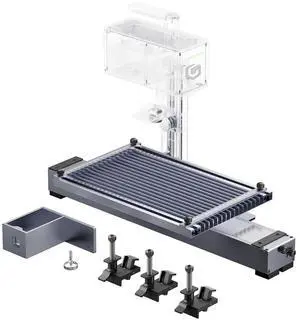 Longer Nano Slide Extension for Nano Series  Expands Laser Engraving Area to 120x330mm, Longer Laser Engraving & Cutting for Laser Engraver, Includes 5 Clamps for Enhanced Stability