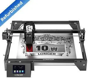 REFURBI Longer RAY5 Laser Engraver, 10W High-Precision Laser Engraver, Compressed Spot CNC, App Offline Control, DIY Engraving Tool for Metal/Glass/Wood, Engraving Area 15.7 "x15.7"