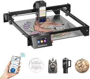 LONGER RAY5 20W Upgraded Laser Engraver , 3.5" Color Touchscreen, App & Offline Control, 400×365mm Work Area, for Metal, Glass & Wood Engraving LONGER RAY5 20W Upgraded Laser Engraver , 3.5" Color Touchscreen, App & Offline Control, 400×365mm Work Area, for Metal, Glass & Wood Engraving