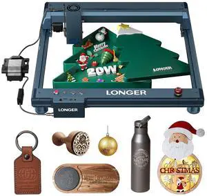 LONGER Laser B1 Laser Engraver, 120W DIY Precision Laser Cutter, 20W Laser Engraver with Air Assist, Supports Precise Cutting of Wood, Metal, Acrylic and Stainless Steel, 450×440mm Working Area LONGER Laser B1 Laser Engraver, 120W DIY Precision Laser Cutter, 20W Laser Engraver with Air Assist, Supports Precise Cutting of Wood, Metal, Acrylic and Stainless Steel, 450×440mm Working Area