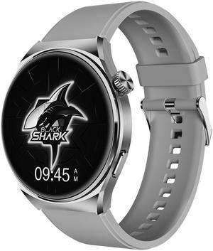 Black Shark S1 Smartwatch 1.43'' AMOLED Screen Health Monitoring Fitness Watch 10 Days Battery Life Wireless Charging Silver