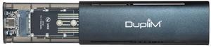 DupliM Inc M.2 NVMe SATA SSD Enclosure Case USB 3.2 Gen2 (20Gbps) NVMe to USB M-Key d/B+M