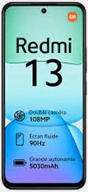Xiaomi Redmi 13 4G Dual SIM 128GB ROM 6GB RAM GSM Unlocked Midnight Black