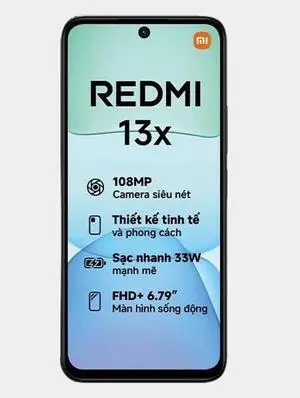 Xiaomi Redmi 13X 4G 256GB ROM 8GB RAM Dual SIM GSM Unlocked - Black