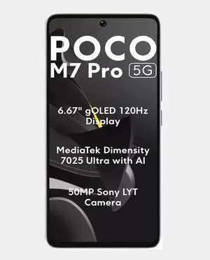 Xiaomi Poco M7 Pro 5G Dual SIM 256GB ROM 8GB RAM GSM Unlocked - Silver