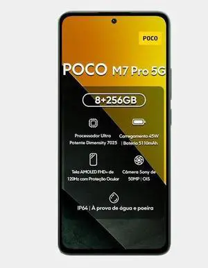 Xiaomi Poco M7 Pro 5G Dual SIM 256GB ROM 8GB RAM GSM Unlocked - Green