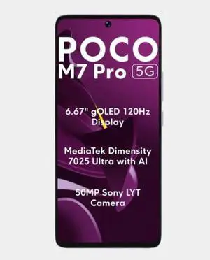 Xiaomi Poco M7 Pro 5G Dual SIM 256GB ROM 8GB RAM GSM Unlocked -Purple