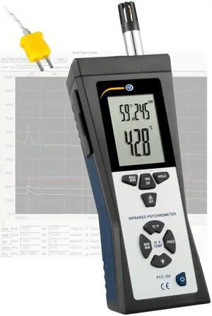 PCE-320 Air Humidity Meter, 10 to 90% H.r.