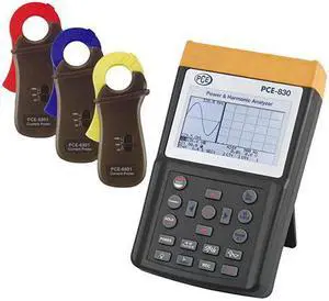PCE-830-1 Three-Phase Power Meter, Data Logger