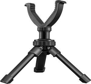 CVLIFE 6.3"-7.9" Shooting Rest Tripod Durable Adjustable Height Rifle Shooting Tripod 360 Degree Rotation V Yoke Stand, Portable Aluminum Construction for Target Shooting, Hunting & Outdoor Activities