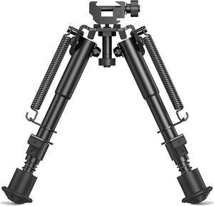 CVLIFE 6-9 Inch Picatinny Bipod with 360 Degree Swivel Bipod Picatinny Adapter & Spring Return Rifle Bipods for Hunting