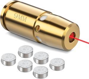 Bore Sight 9mm Laser Boresighter with 3 Sets of Batteries