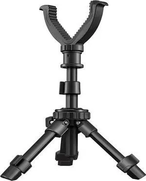 CVLIFE 11.8"-25" Shooting Rest Tripod Durable Adjustable Height Rifle Shooting Tripod 360° Rotation V Yoke Stand, Portable Aluminum Construction for Target Shooting, Hunting and Outdoor Activities