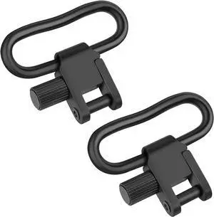 1in 2pcs Sling Swivel, Quick Attach/Release Sling Swivels, Rifle Sling Clips with Heavy Duty Tri-Lock