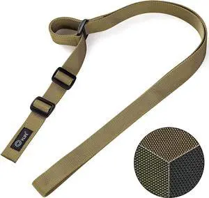 CVLIFE 2 Point Sling 1.25" Wide Tube Webbing with Fast Loop for Outdoor Sports