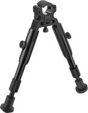 Clamp-on Bipod, Bipod for Rifle, Height from 6"-7"/8"-10", Quick Release Design Barrel Size: 0.43 to 0.75 Inch